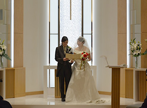 卒業制作発表 模擬結婚式