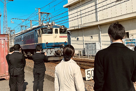 鉄道学科1年生　実地研修