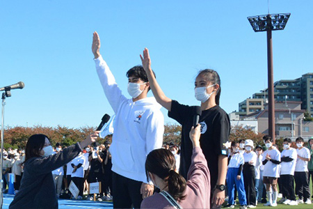 学生代表による選手宣誓